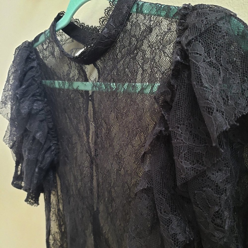 Free People Secret Admirer Sheer Lace Top